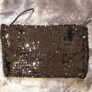 Black Sequined Cropped Top from Forever 21